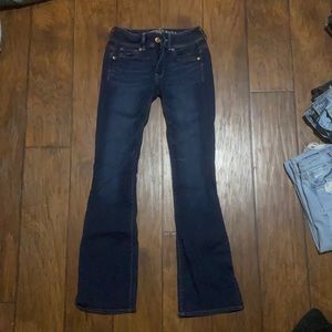 American Eagle dark wash flare jeans